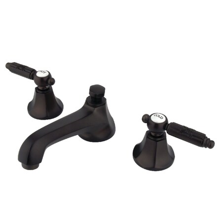 Kingston Brass KS4465GL 8" Widespread Bathroom Faucet, Oil Rubbed Bronze KS4465GL